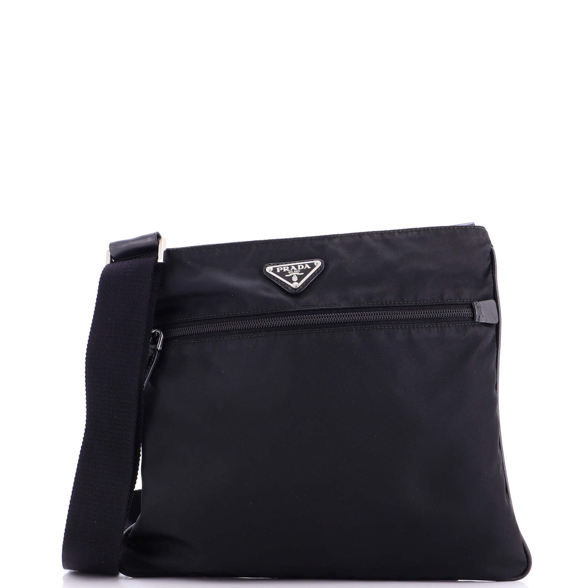 Prada PRADA Front Pocket Messenger Bag Tessuto Medium
