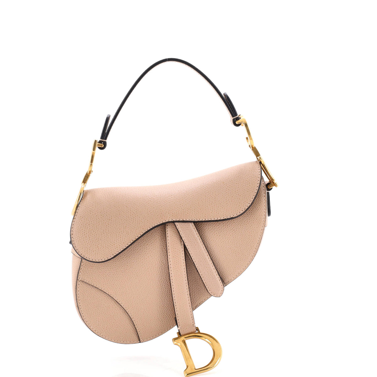 Christian Dior Saddle Handbag Leather Mini