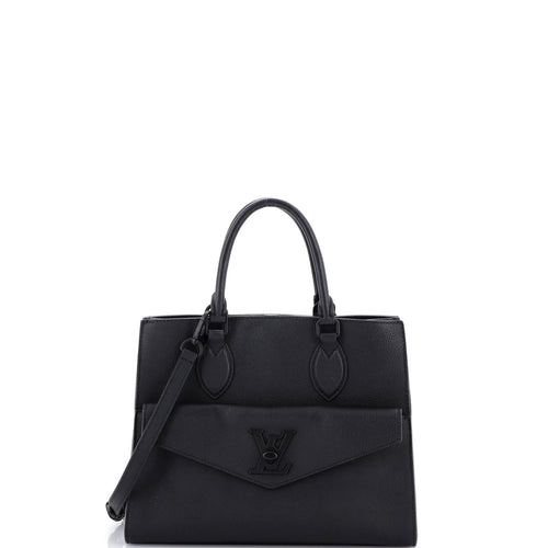 Lockme Monochrome Tote Leather PM