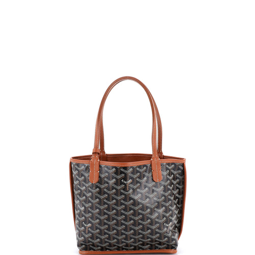 GOYARD Anjou Reversible Tote Coated Canvas Mini