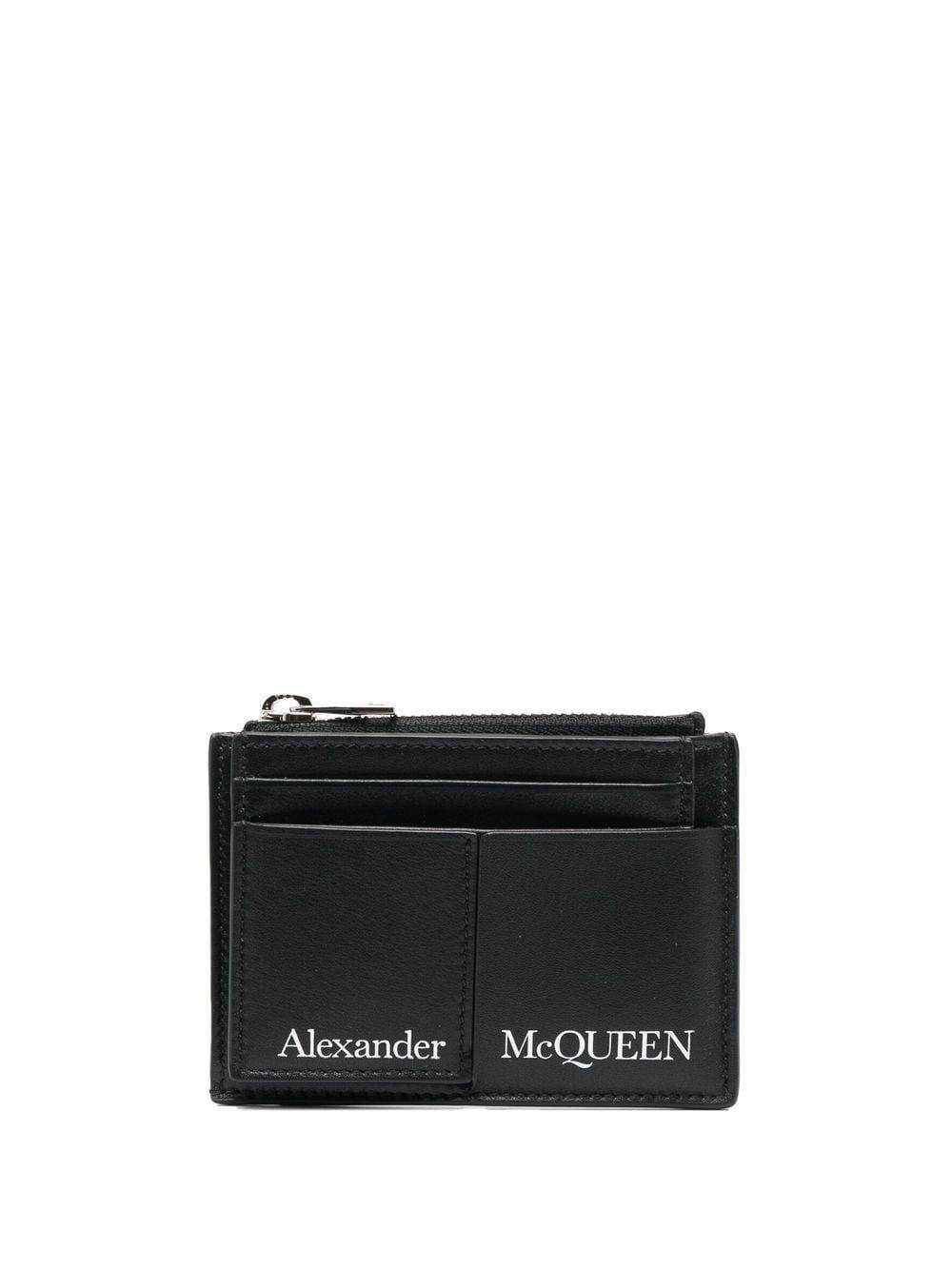 Alexander Mcqueen Men's Coin Zip Holder in Black | 7265671AAJO1000