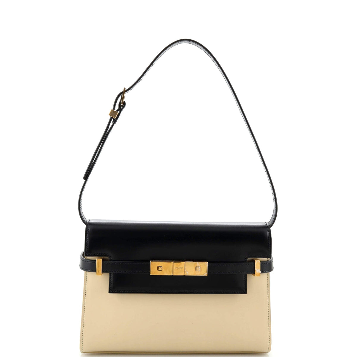 Saint Laurent Manhattan Shoulder Bag Leather Small