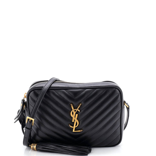 Lou Camera Bag Matelasse Chevron Leather Small