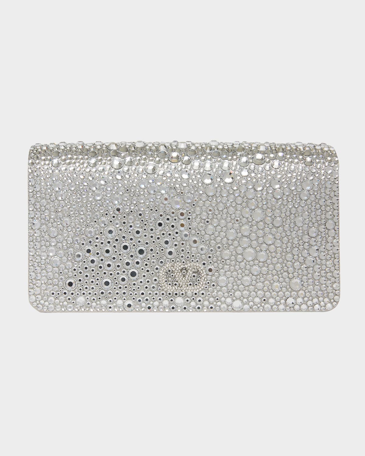 Valentino Crystal VLogo Clutch Bag