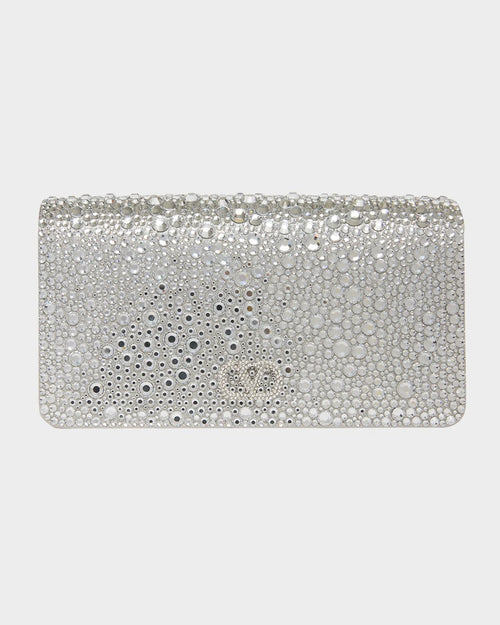 Crystal VLogo Clutch Bag