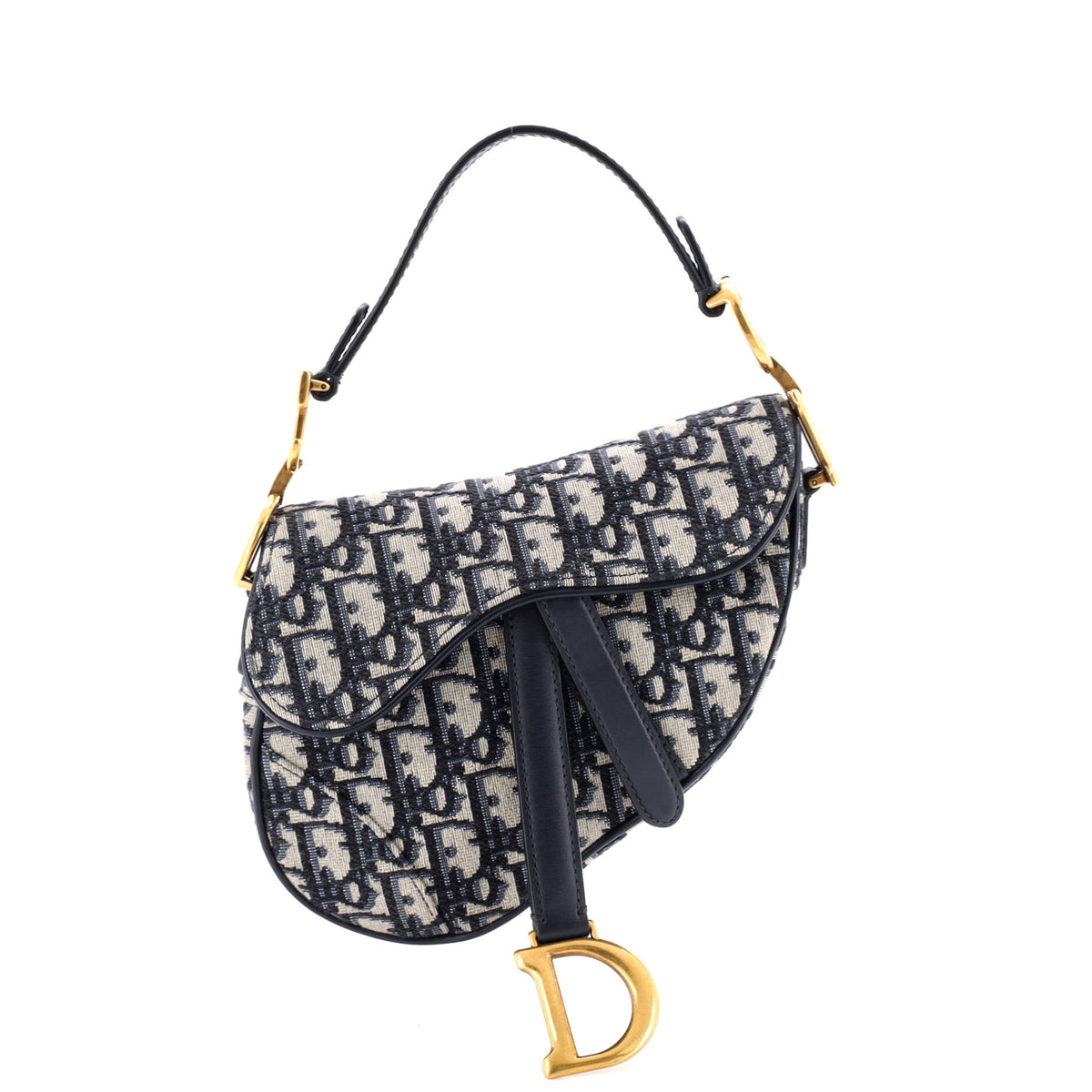 Christian Dior Saddle Handbag Oblique Canvas Mini