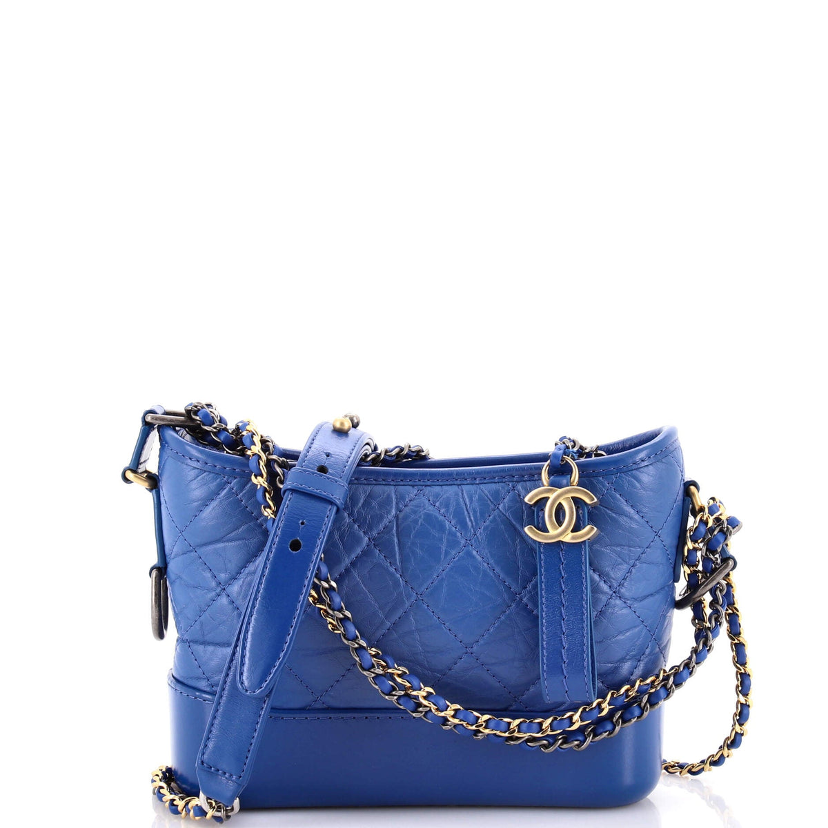 Chanel CHANEL Gabrielle Hobo Quilted Aged Calfskin Small