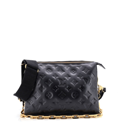Coussin Bag Monogram Embossed Lambskin PM