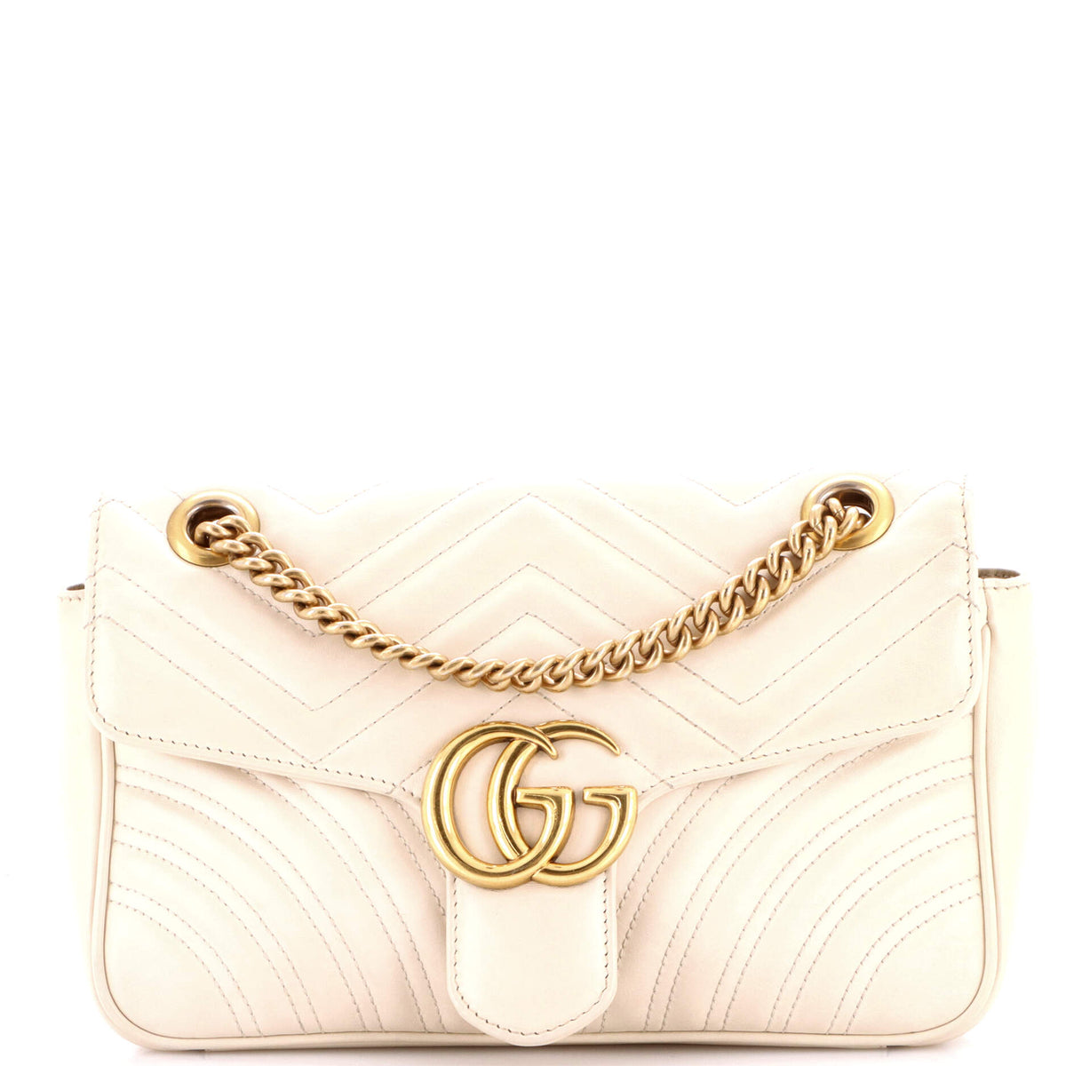 Gucci GUCCI GG Marmont Flap Bag Matelasse Leather Medium
