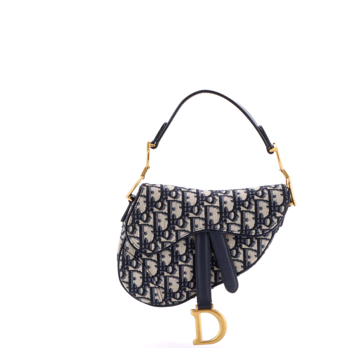 Christian Dior Saddle Handbag Oblique Canvas Mini