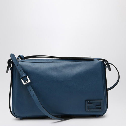 Women's Simply Medium Blu Leather Bag in Blue | 8BR829AS7A