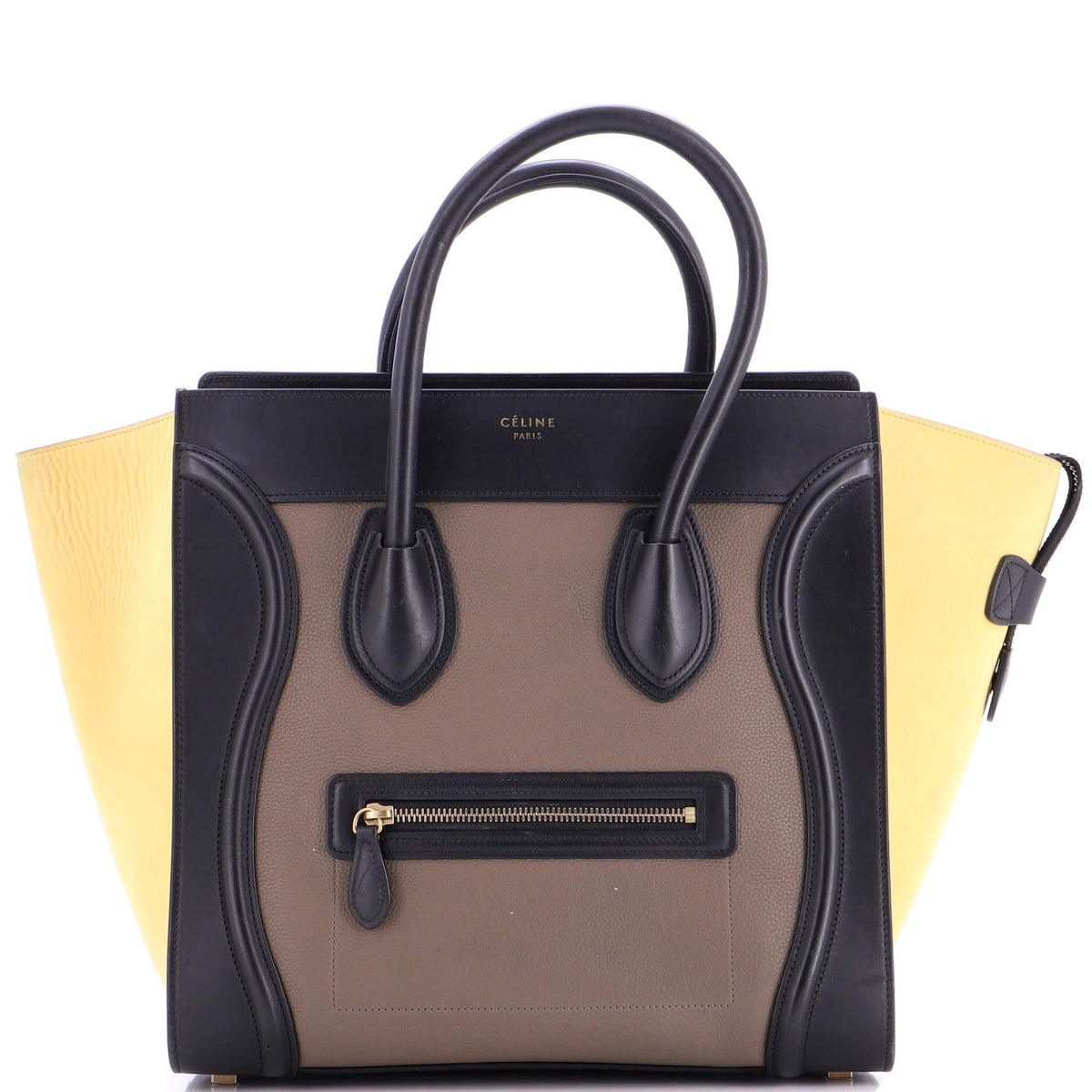 Celine CELINE Tricolor Luggage Bag Leather Mini