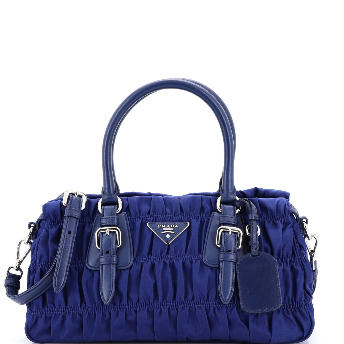 Prada PRADA Gaufre Convertible Satchel Tessuto Medium