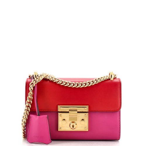 GUCCI Padlock Shoulder Bag Leather Small