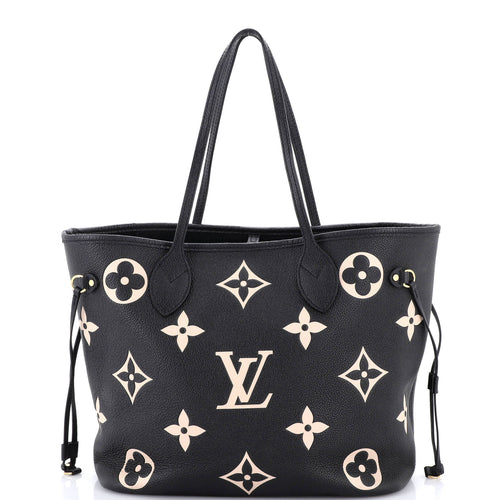 Neverfull NM Tote Bicolor Monogram Empreinte Giant MM