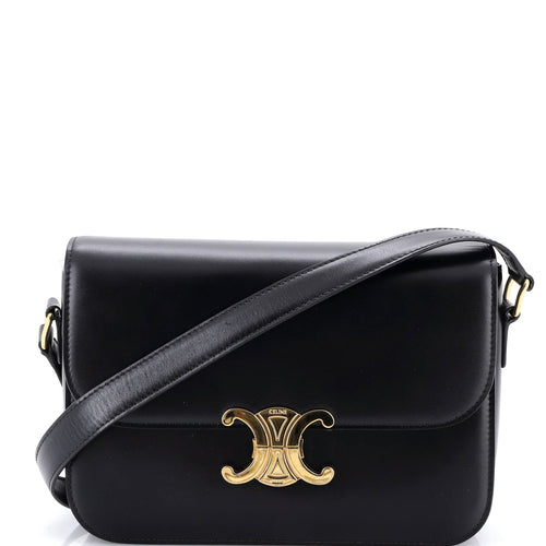 CELINE Triomphe Shoulder Bag Smooth Calfskin Medium