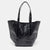 DKNY Black PVC Logo Embossed Shopper Tote