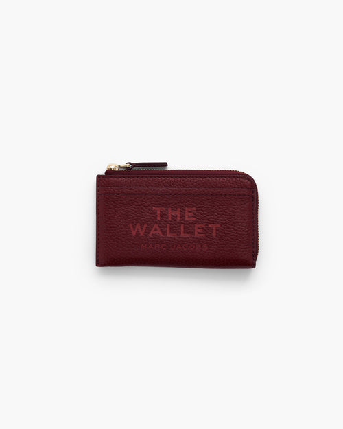 Marc Jacobs The Leather Top Zip Multi Wallet in Cherry