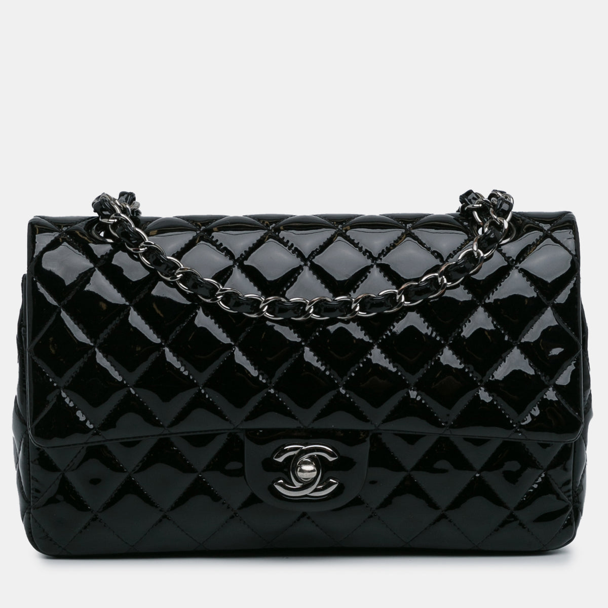 Chanel Medium Classic Patent Double Flap Bag