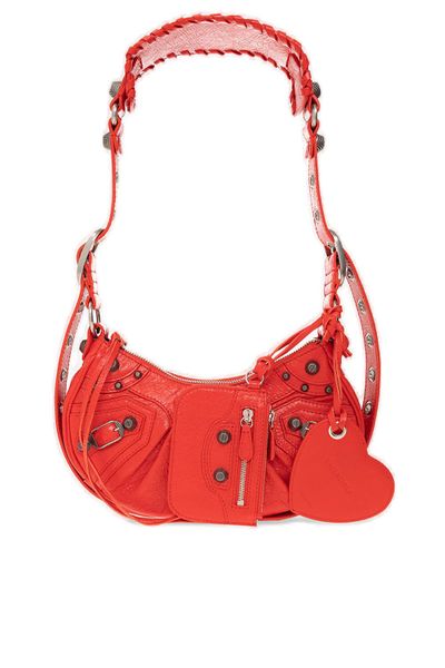 Balenciaga Women's Butter Leather Xs Shoulder Bag in Red | Size UNICA | 6713091VG9Y