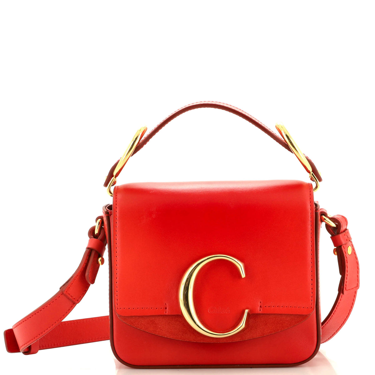 Chloe CHLOE C Flap Bag Leather Mini