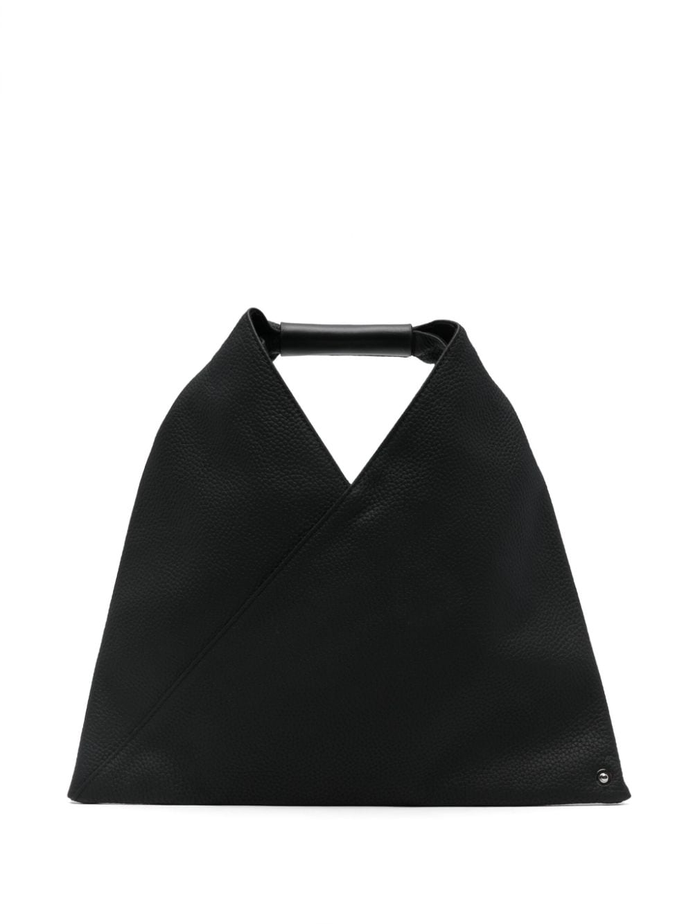 Mm6 Maison Margiela Women's Pebbled Leather Bag With Handle in Black | Size UNI | SB6WD0013 Color P5691T8013
