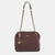 DKNY Burgundy Leather Dome Shoulder Bag