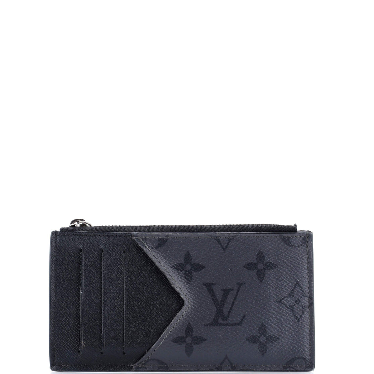 Louis Vuitton Coin Card Holder Reverse Monogram Eclipse Canvas