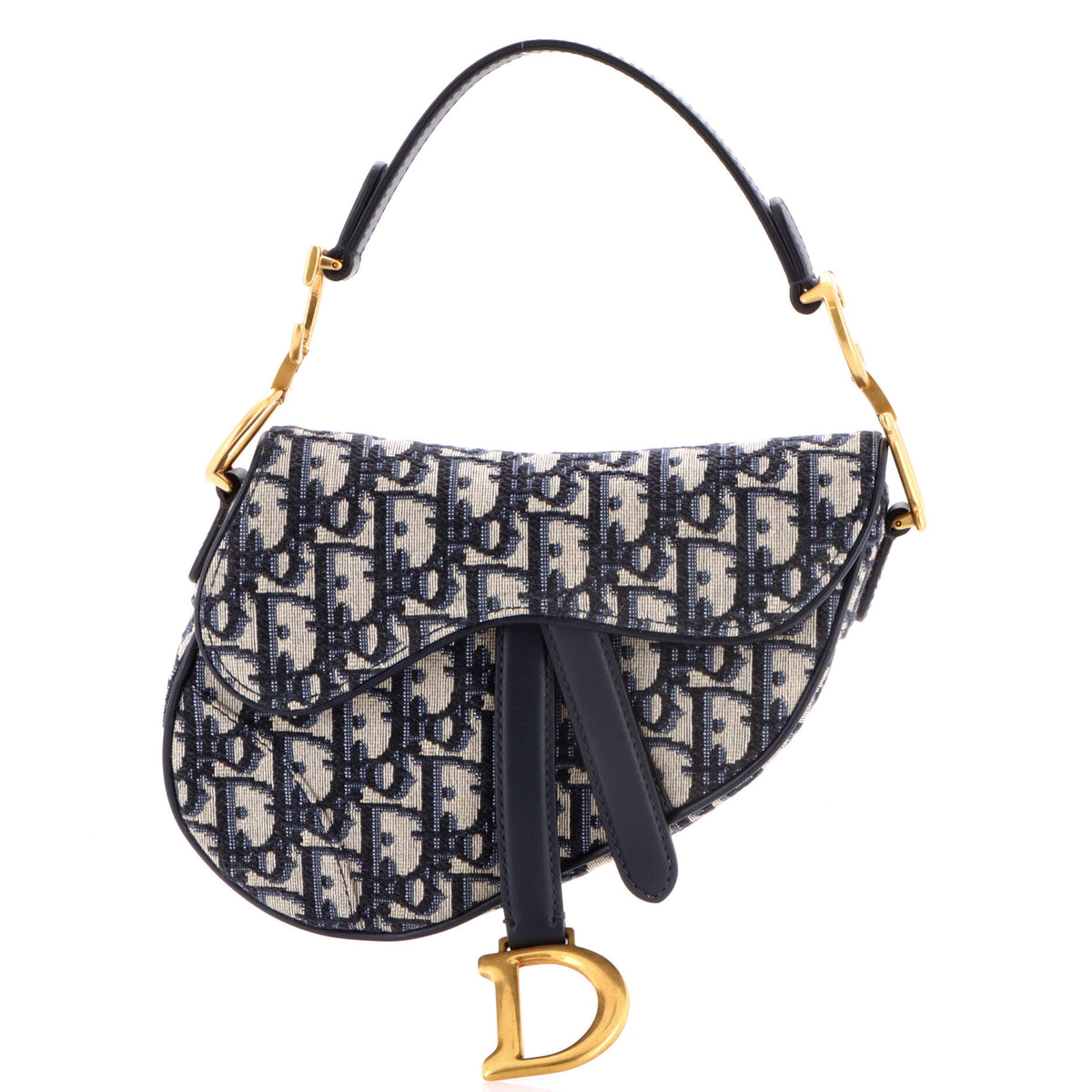 Christian Dior Saddle Handbag Oblique Canvas Mini