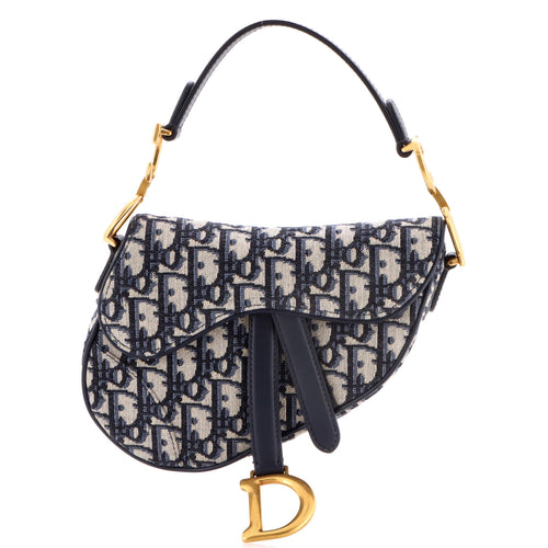 Saddle Handbag Oblique Canvas Mini