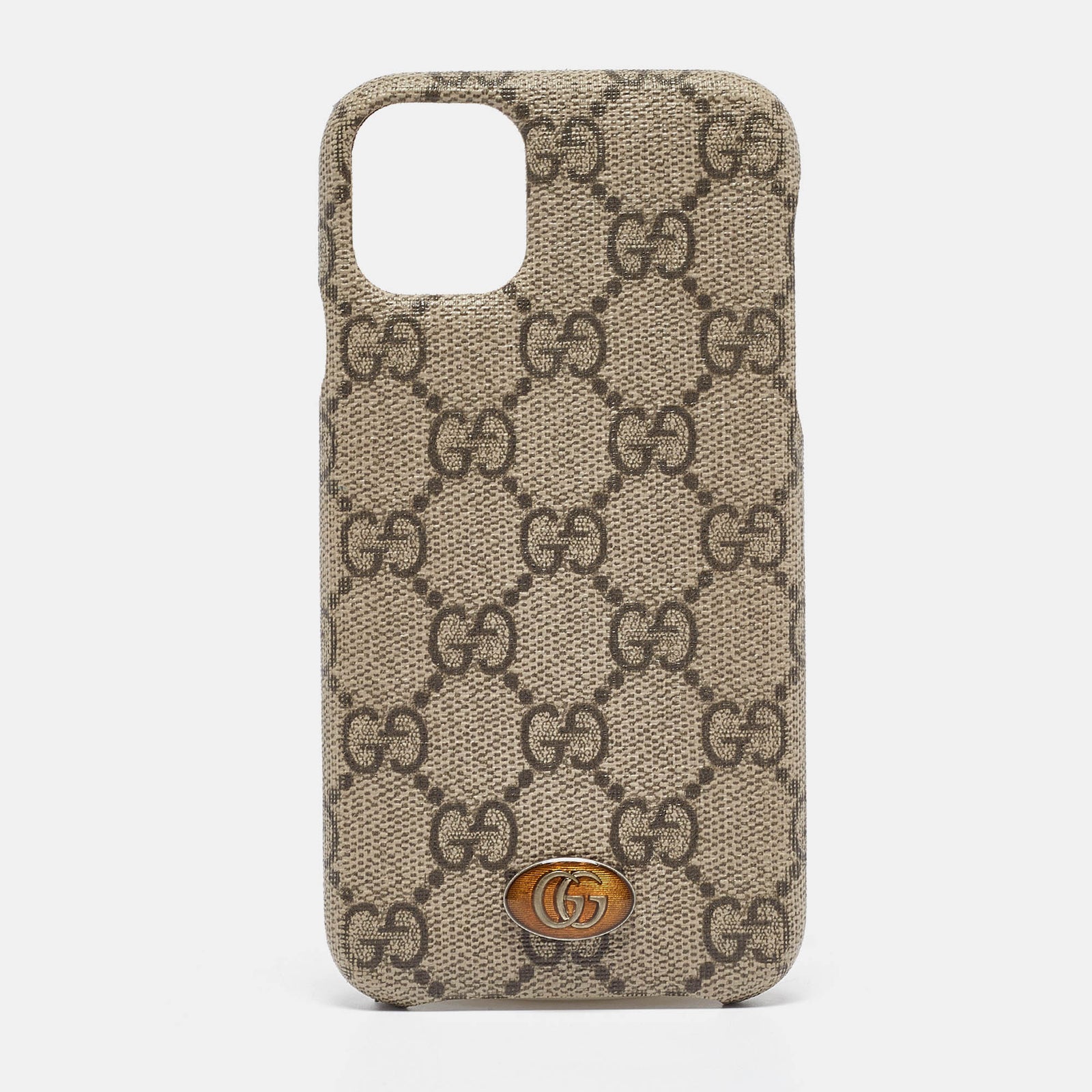 Gucci Coque Ophidia en toile suprême beige GG pour iPhone 11 Pro Max