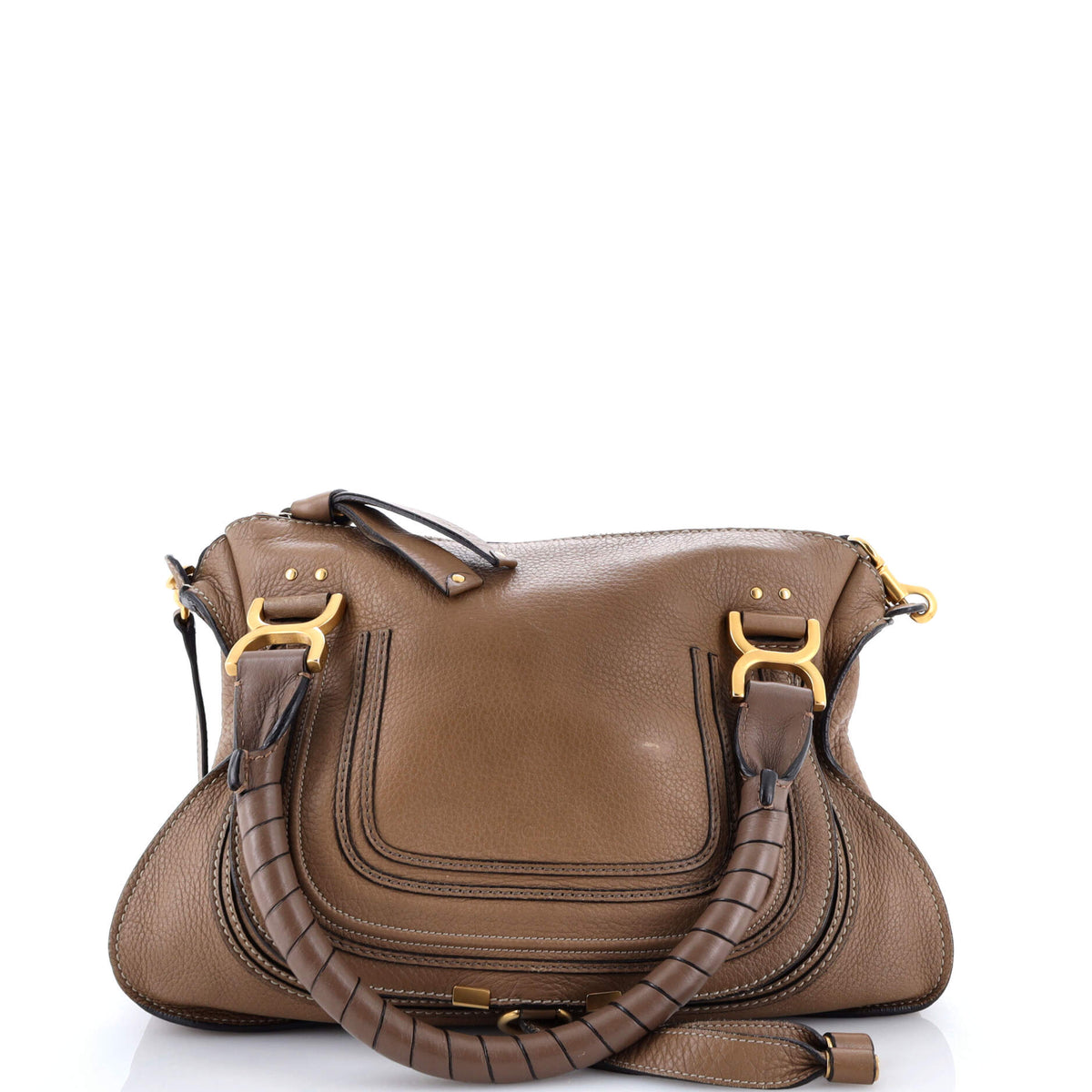 Chloe CHLOE Marcie Satchel Leather Small