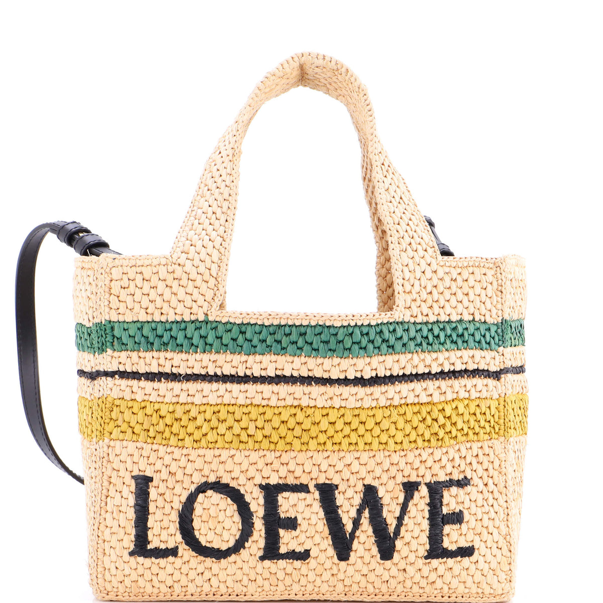 Loewe LOEWE Paula's Ibiza Logo Convertible Tote Raffia Small