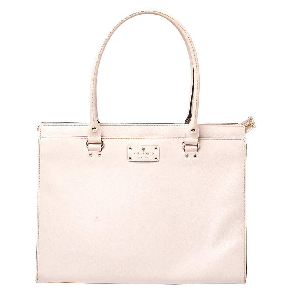 Kate Spade Umhängetasche aus Leder in Zartrosa