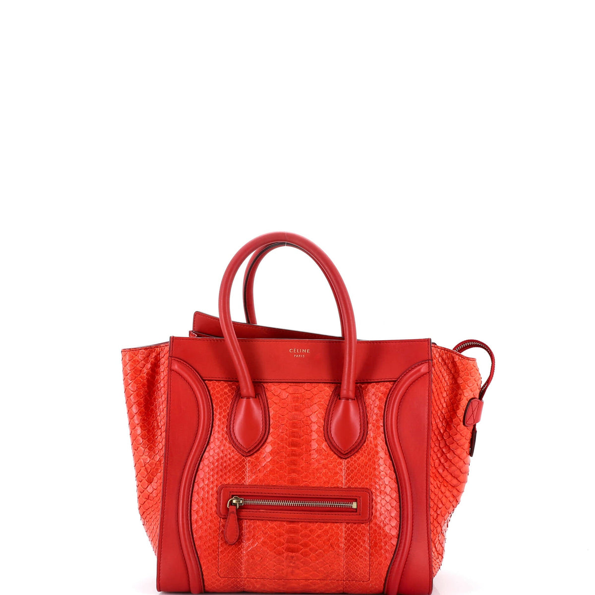 Celine CELINE Luggage Bag Python and Leather Mini