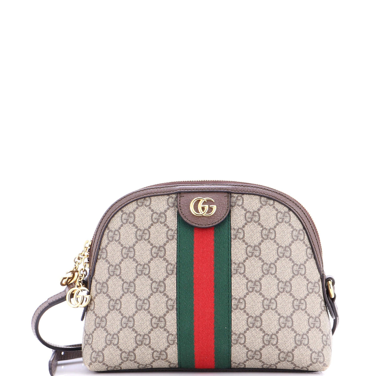 Gucci GUCCI Ophidia Dome Shoulder Bag GG Coated Canvas Small