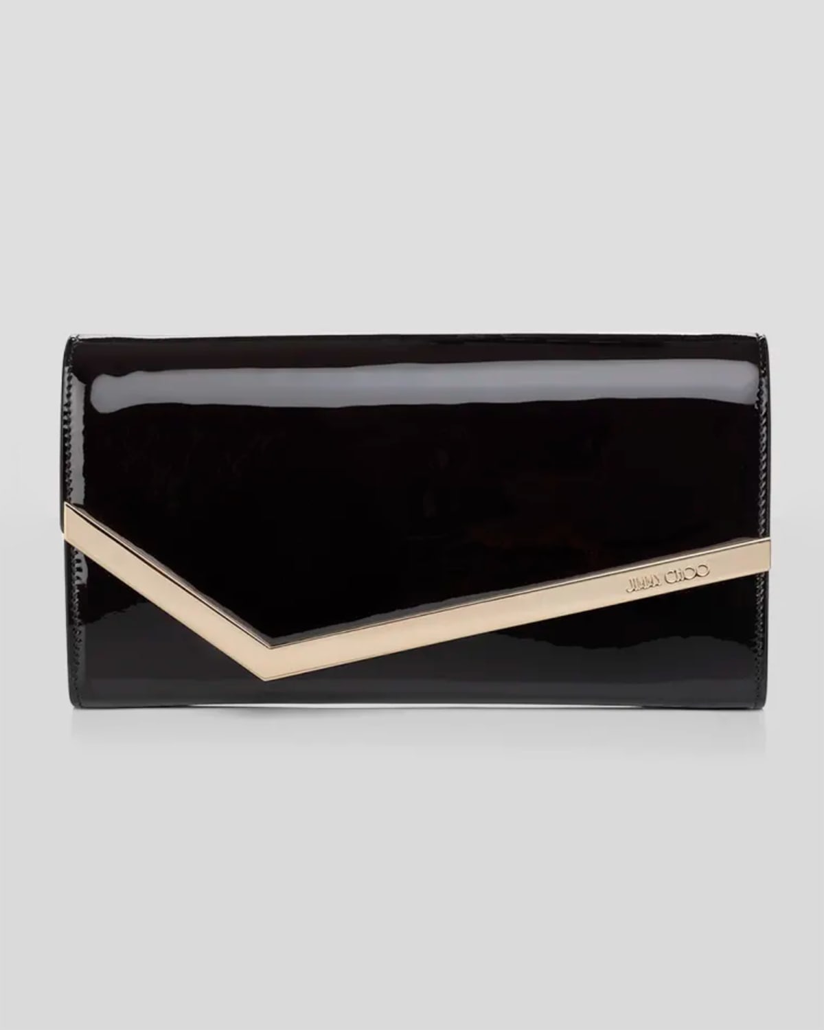 Jimmy Choo Emmie Patent Leather Clutch Bag