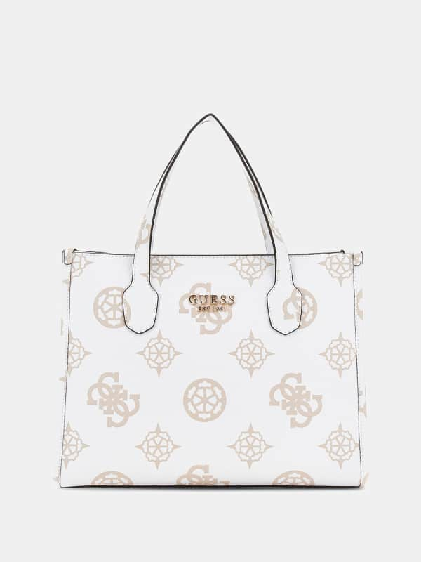 Guess Sac à main Silvana 4G avec logo pivoine