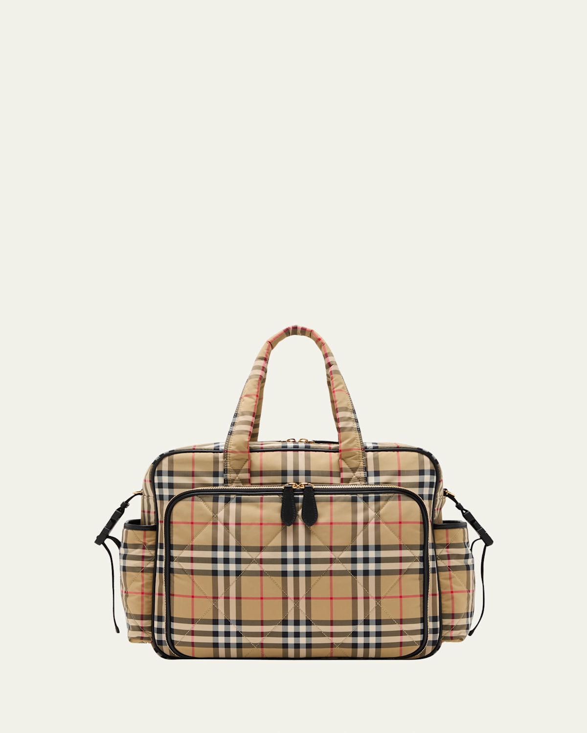 Burberry Check-Print Diaper Bag W/ Changing Mat