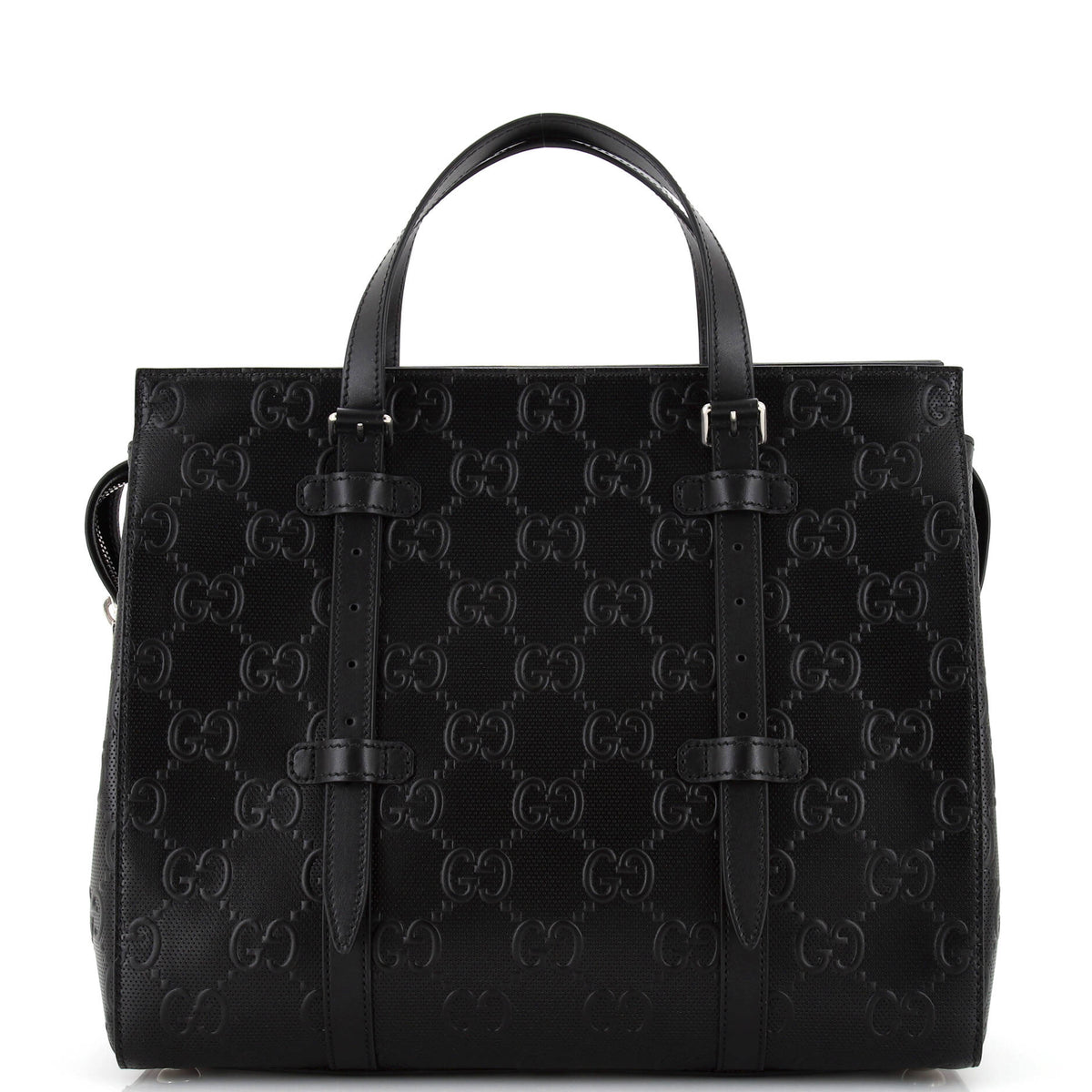 Gucci GUCCI Tote Bag GG Embossed Perforated Leather