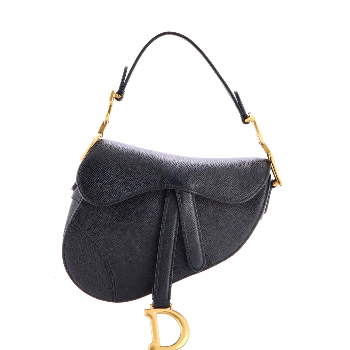 Christian Dior Saddle Handbag Leather Mini