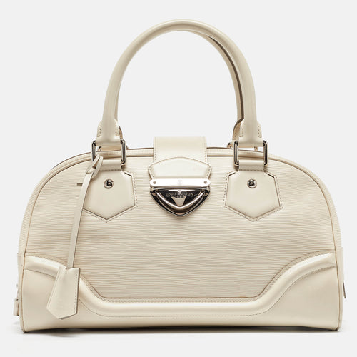 Ivory Epi Leather Montaigne GM Bag