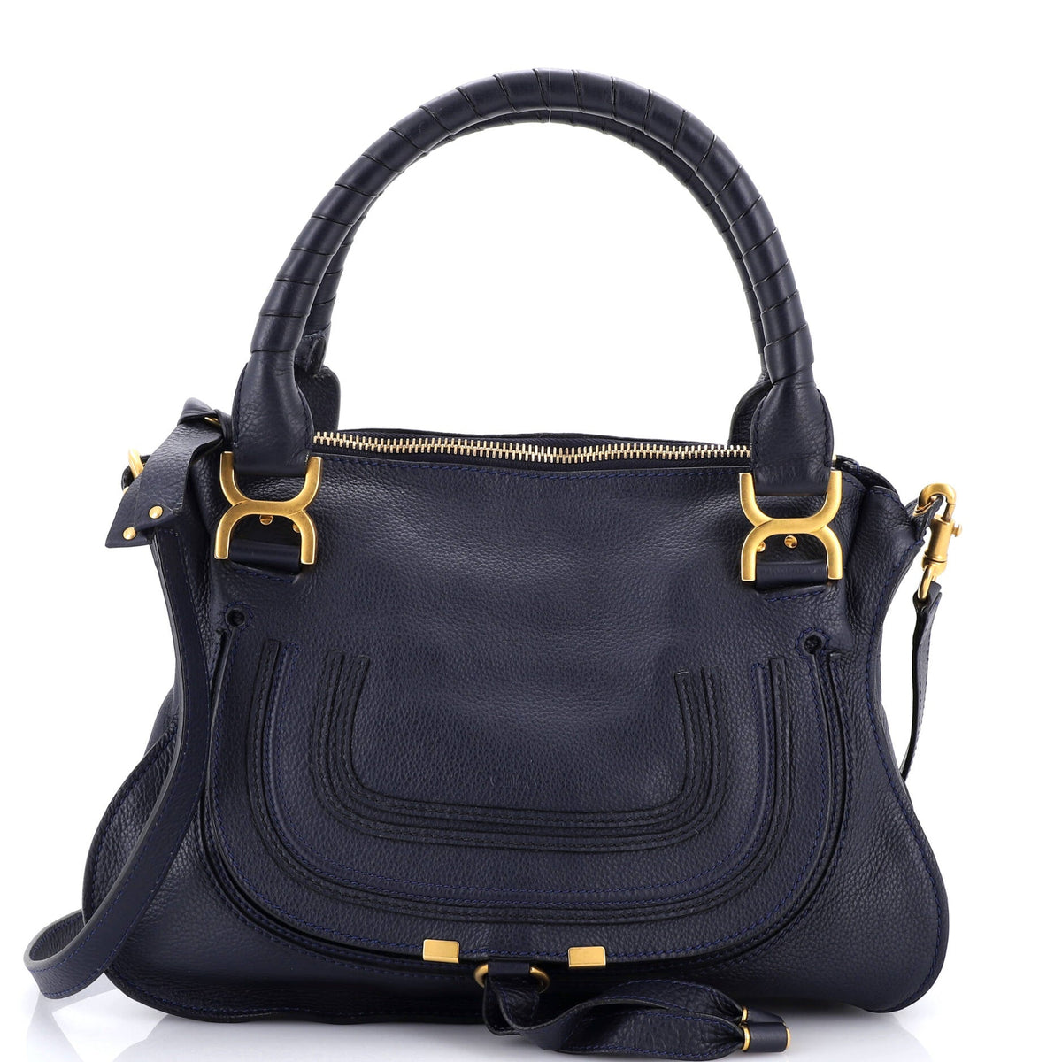 Chloe CHLOE Marcie Satchel Leather Medium