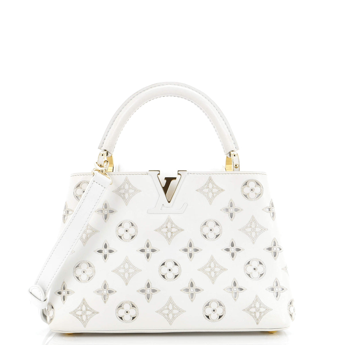 Louis Vuitton Capucines Bag Monogram Cutout Broderie Leather BB