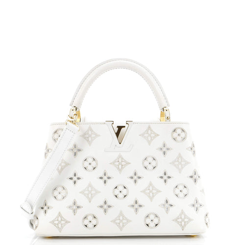 Capucines Bag Monogram Cutout Broderie Leather BB
