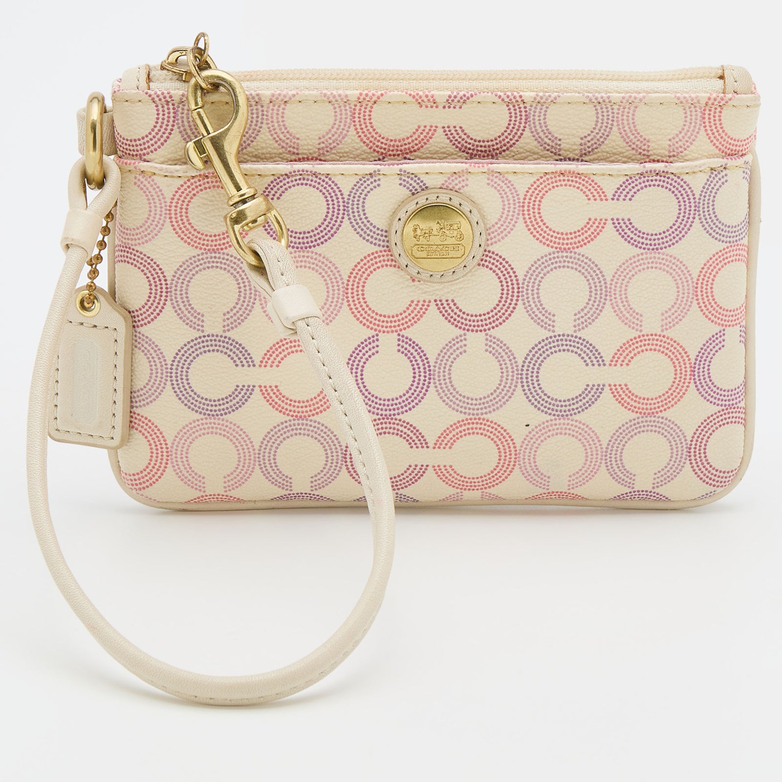 Coach Multicolor Coated Canvas Clutch Bag