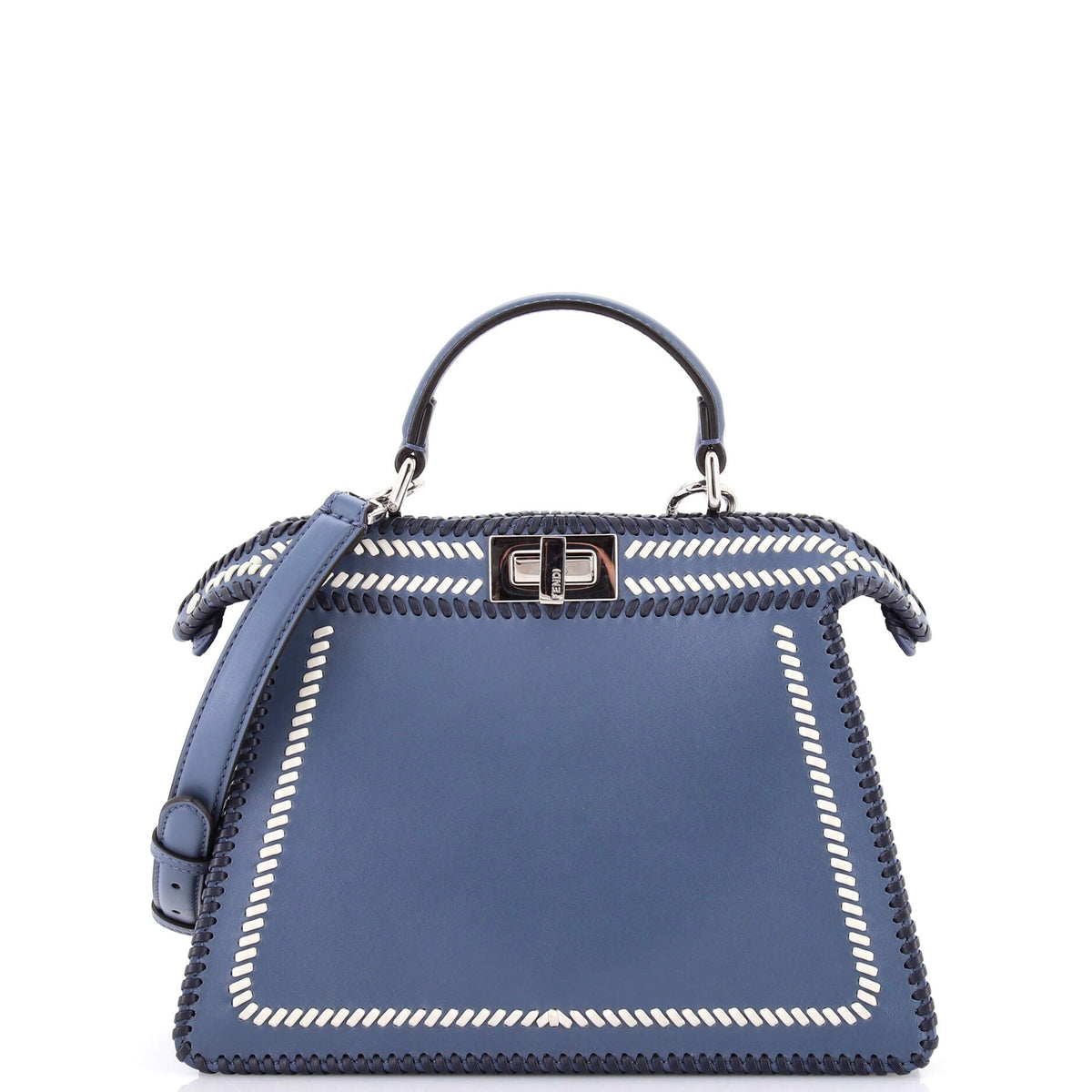 Fendi FENDI Peekaboo ISeeU Bag Whipstitch Leather Small