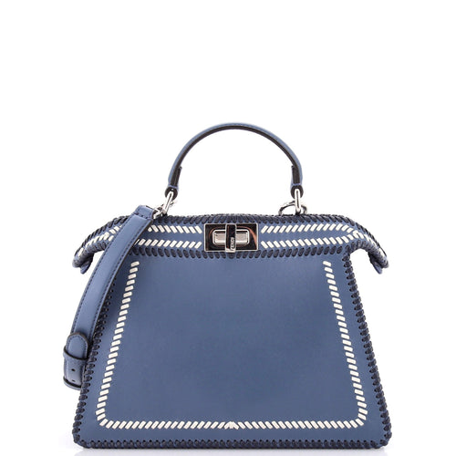 FENDI Peekaboo ISeeU Bag Whipstitch Leather Small