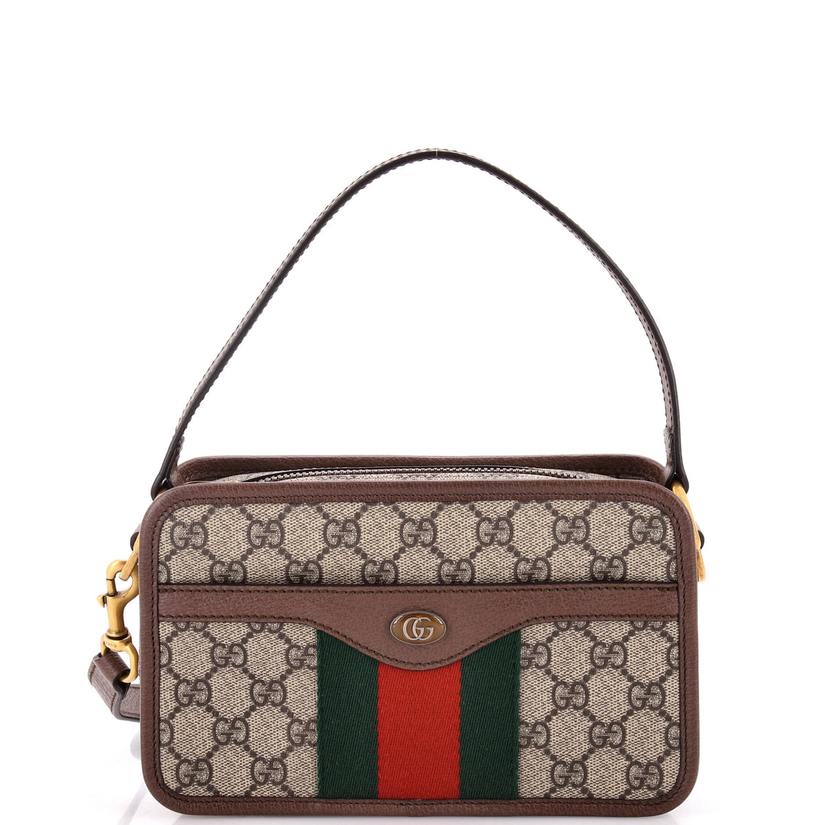 Gucci GUCCI Ophidia Top Handle Camera Bag GG Coated Canvas Small