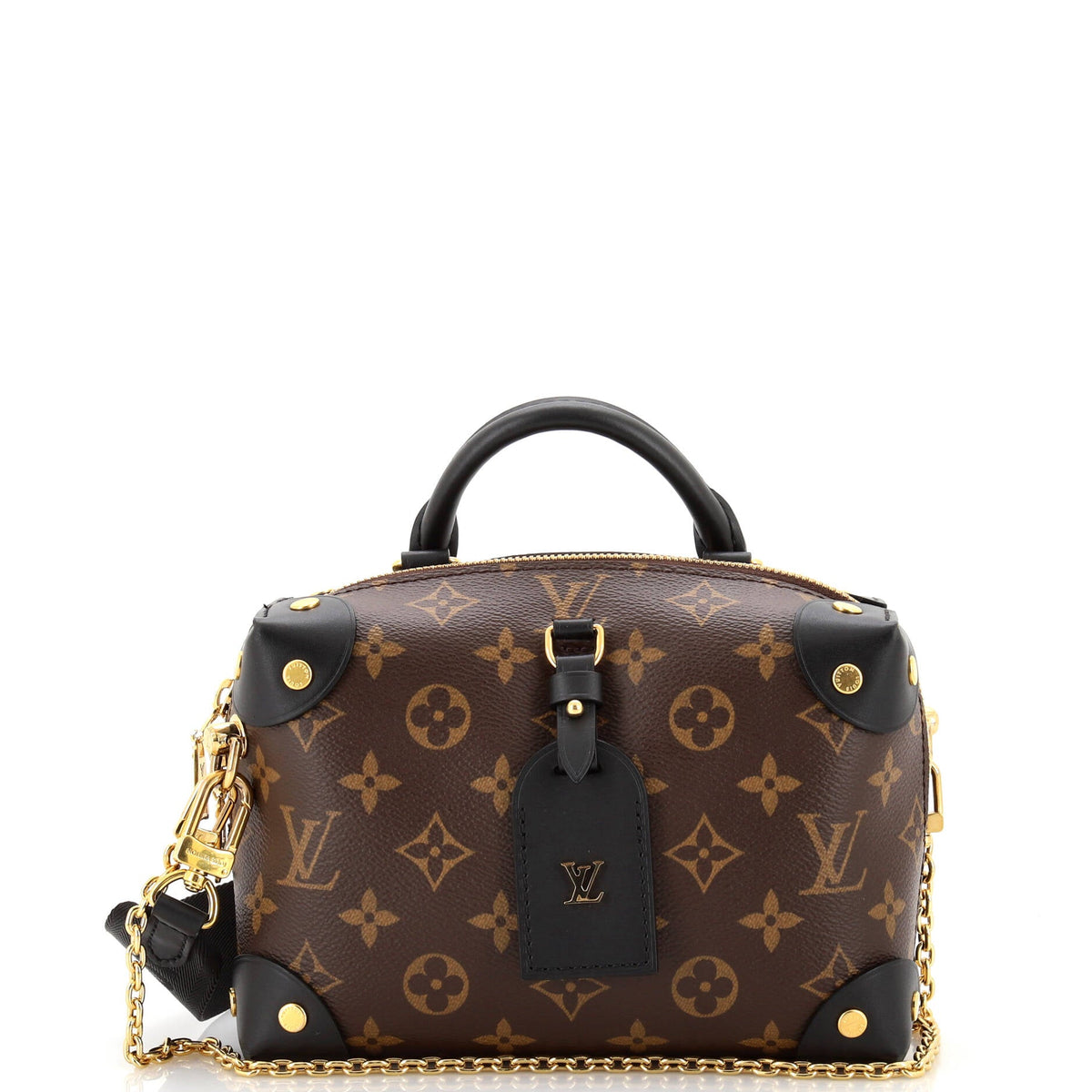 Louis Vuitton Petite Malle Souple Handbag Monogram Canvas